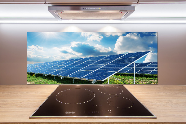 Panneau crédence cuisine Batteries solaires