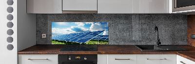Panneau crédence cuisine Batteries solaires