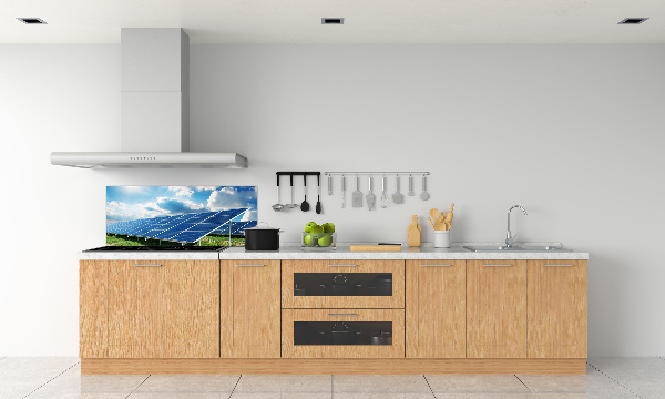 Panneau crédence cuisine Batteries solaires