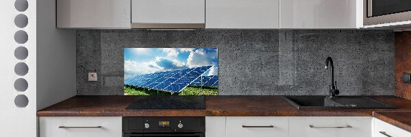 Panneau crédence cuisine Batteries solaires