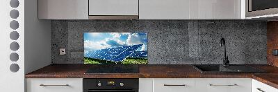 Panneau crédence cuisine Batteries solaires