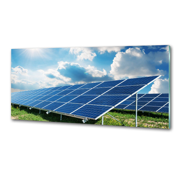 Panneau crédence cuisine Batteries solaires