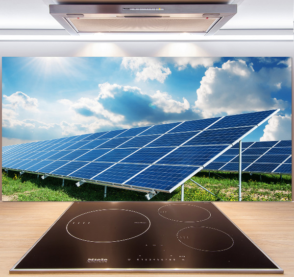 Panneau crédence cuisine Batteries solaires