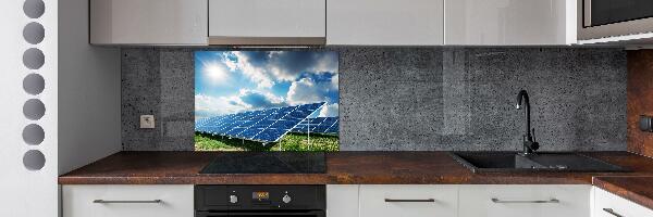 Panneau crédence cuisine Batteries solaires