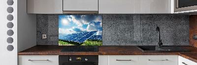 Panneau crédence cuisine Batteries solaires