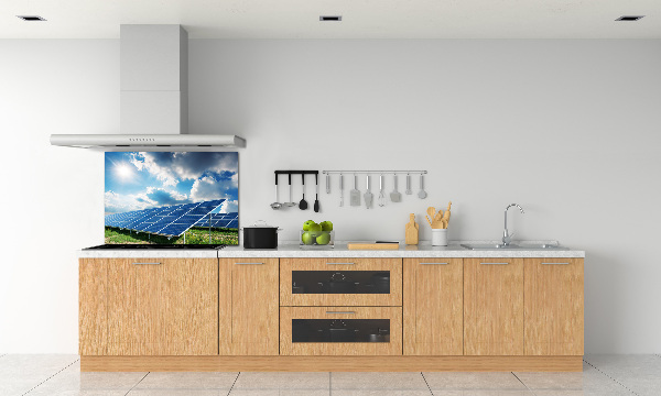 Panneau crédence cuisine Batteries solaires