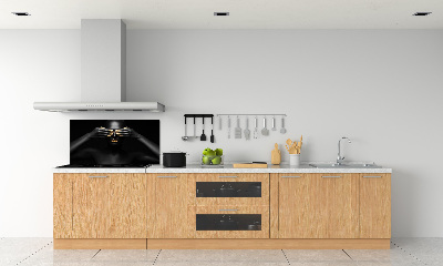 Panneau crédence cuisine Femme en noir