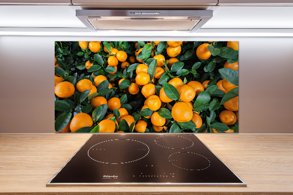 Crédence en verre avec motif Mandarines