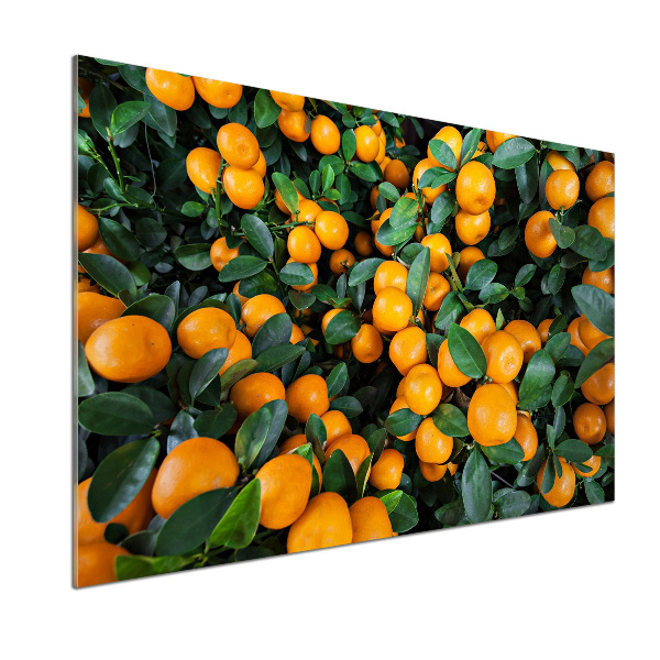Crédence en verre avec motif Mandarines
