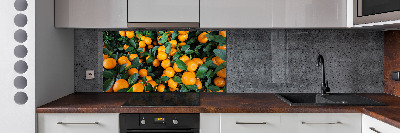 Crédence en verre avec motif Mandarines