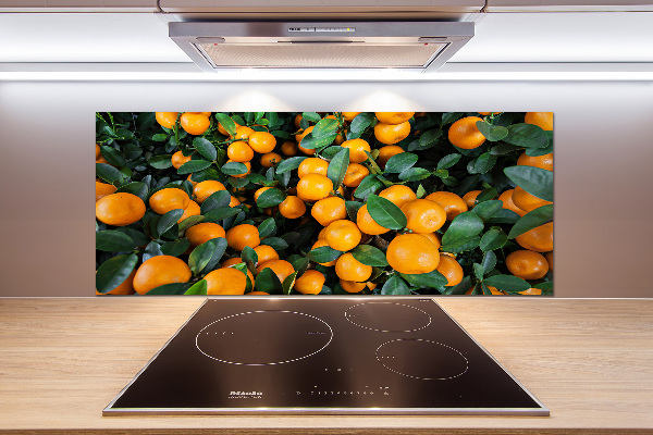 Crédence en verre avec motif Mandarines
