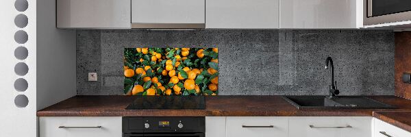 Crédence en verre avec motif Mandarines
