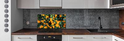 Crédence en verre avec motif Mandarines