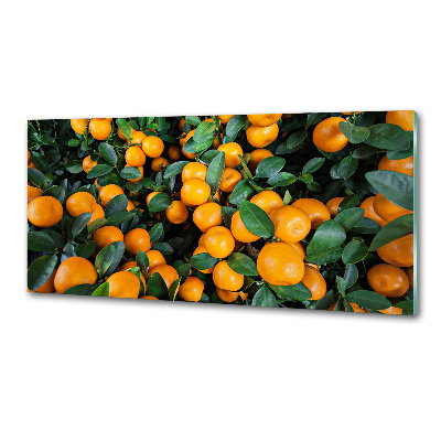 Crédence en verre avec motif Mandarines