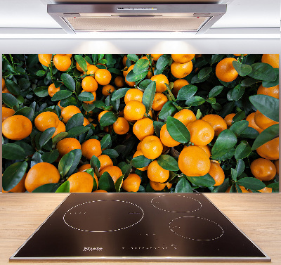 Crédence en verre avec motif Mandarines