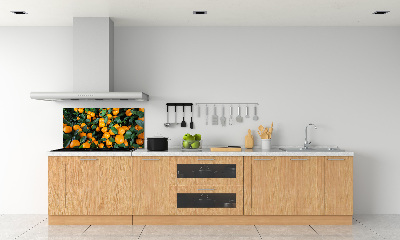 Crédence en verre avec motif Mandarines