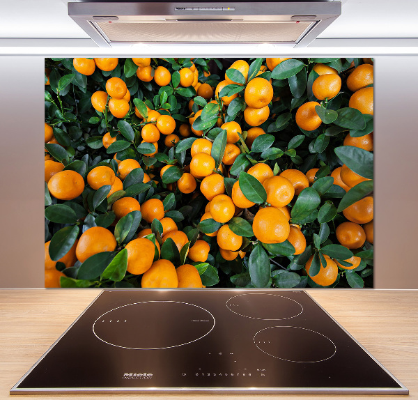 Crédence en verre avec motif Mandarines