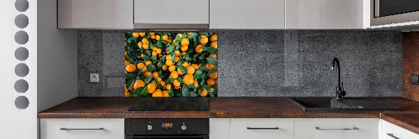 Crédence en verre avec motif Mandarines