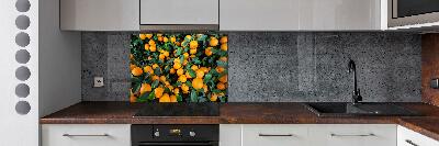 Crédence en verre avec motif Mandarines