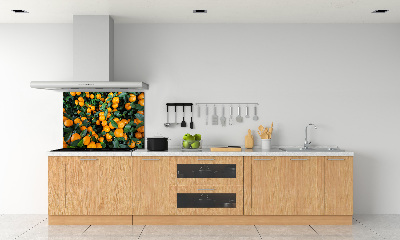 Crédence en verre avec motif Mandarines