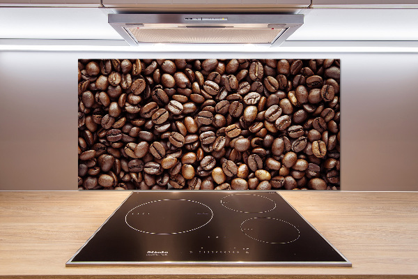 Crédence en verre avec motif Grains de café