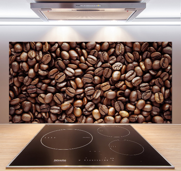 Crédence en verre avec motif Grains de café