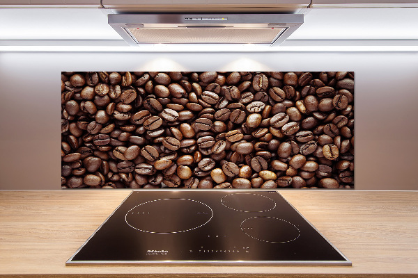 Crédence en verre avec motif Grains de café
