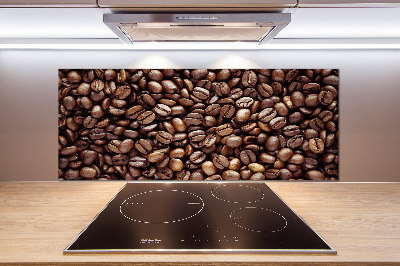 Crédence en verre avec motif Grains de café