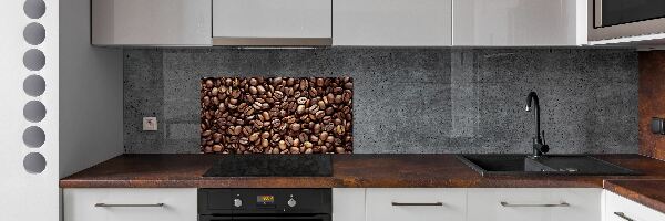 Crédence en verre avec motif Grains de café