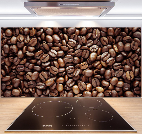 Crédence en verre avec motif Grains de café