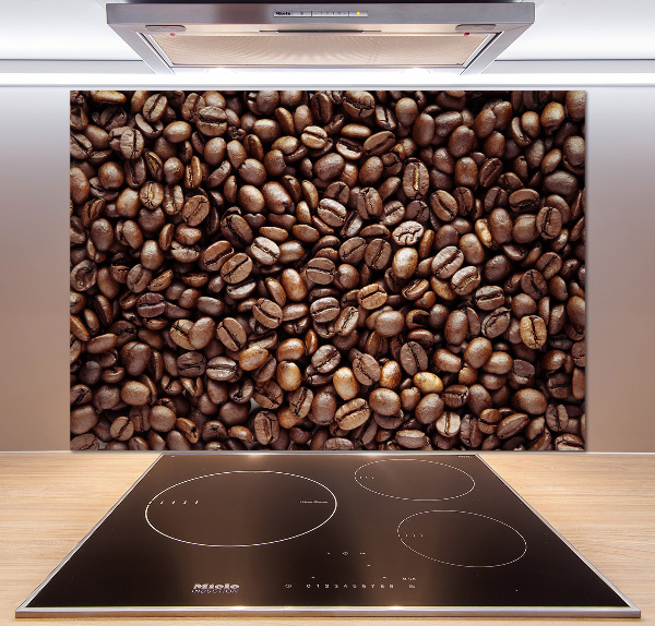 Crédence en verre avec motif Grains de café