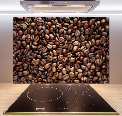 Crédence en verre avec motif Grains de café