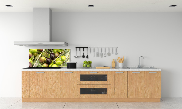 Crédence en verre avec motif Olives fraîches