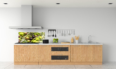 Crédence en verre avec motif Olives fraîches