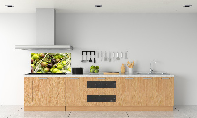 Crédence en verre avec motif Olives fraîches
