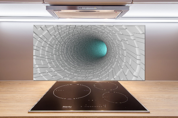 Crédence cuisine en verre Tunnel 3D