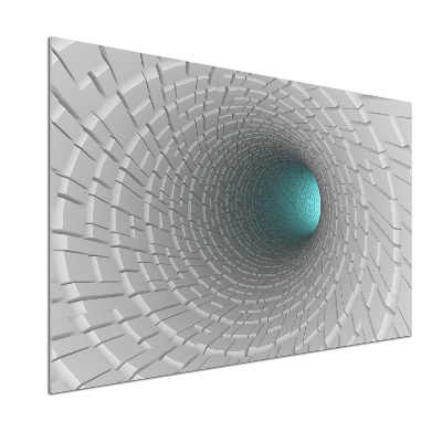 Crédence cuisine en verre Tunnel 3D
