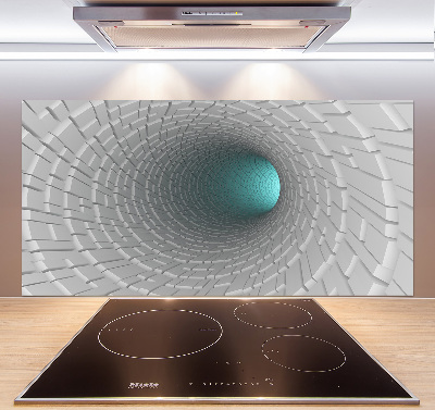 Crédence cuisine en verre Tunnel 3D