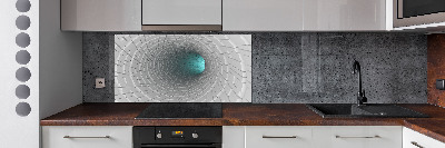 Crédence cuisine en verre Tunnel 3D