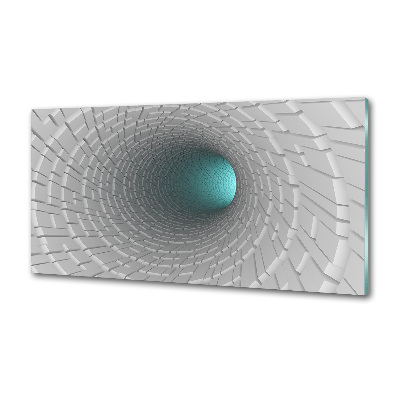 Crédence cuisine en verre Tunnel 3D