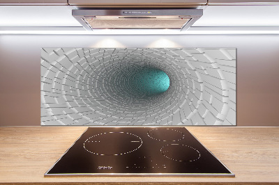 Crédence cuisine en verre Tunnel 3D
