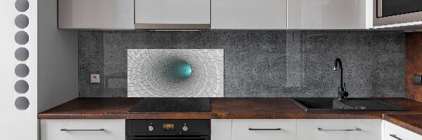 Crédence cuisine en verre Tunnel 3D