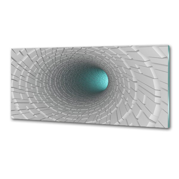 Crédence cuisine en verre Tunnel 3D