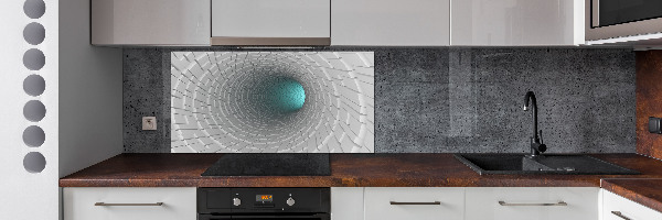 Crédence cuisine en verre Tunnel 3D