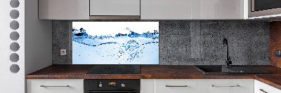 Crédence en verre trempé L'eau