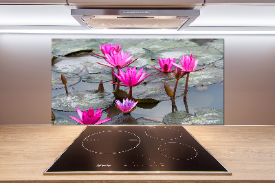 Crédence cuisine en verre Fleur de lotus
