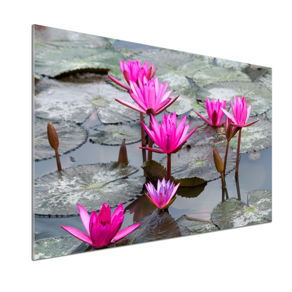 Crédence cuisine en verre Fleur de lotus
