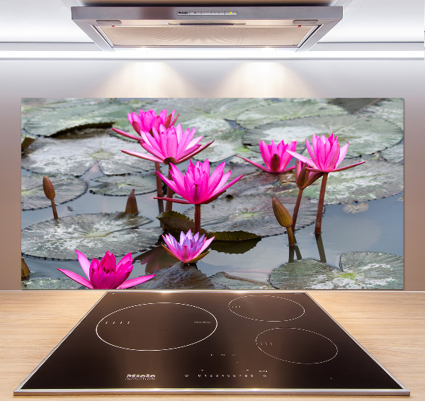 Crédence cuisine en verre Fleur de lotus