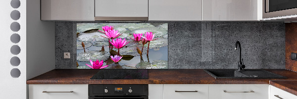 Crédence cuisine en verre Fleur de lotus