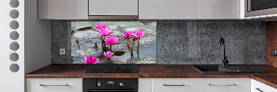 Crédence cuisine en verre Fleur de lotus